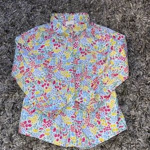 💐Floral button down top